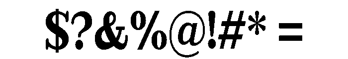 Extinguish Black Condensed Font OTHER CHARS