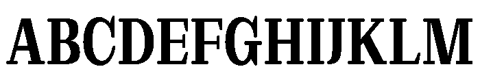 Extinguish Black Condensed Font UPPERCASE