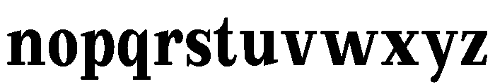 Extinguish Black Condensed Font LOWERCASE