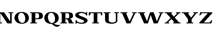 Extinguish Black Expanded Font UPPERCASE