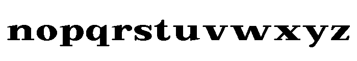 Extinguish Black Expanded Font LOWERCASE