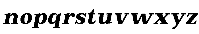 Extinguish Black Slanted Font LOWERCASE