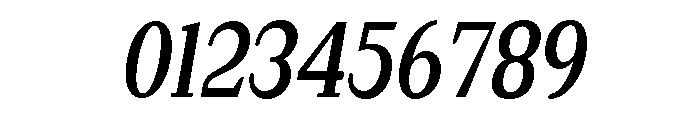 Extinguish Bold Cond Slant Font OTHER CHARS