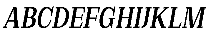 Extinguish Bold Cond Slant Font UPPERCASE