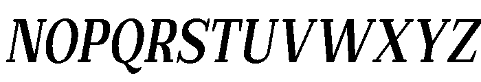 Extinguish Bold Cond Slant Font UPPERCASE
