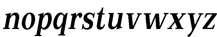 Extinguish Bold Cond Slant Font LOWERCASE