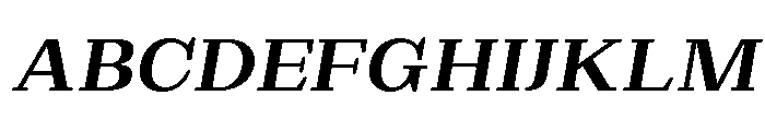 Extinguish Bold SemExp Slant Font UPPERCASE