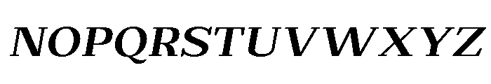 Extinguish Bold SemExp Slant Font UPPERCASE