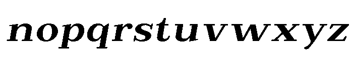 Extinguish Bold SemExp Slant Font LOWERCASE