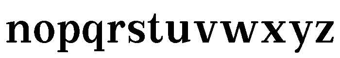 Extinguish Bold Semi Condensed Font LOWERCASE
