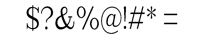 Extinguish Condensed Font OTHER CHARS