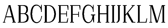 Extinguish Condensed Font UPPERCASE