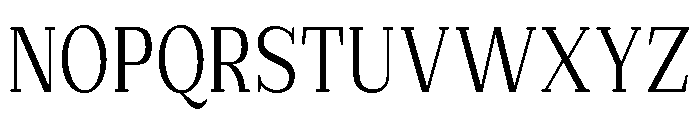 Extinguish Condensed Font UPPERCASE