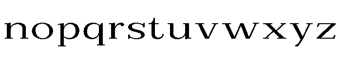 Extinguish Expanded Font LOWERCASE