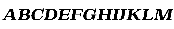 Extinguish ExtBd SemExp Slant Font UPPERCASE