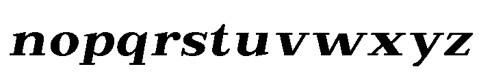 Extinguish ExtBd SemExp Slant Font LOWERCASE