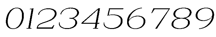 Extinguish ExtLt Exp Slant Font OTHER CHARS