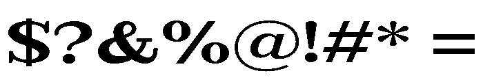 Extinguish Extra Bold Expanded Font OTHER CHARS