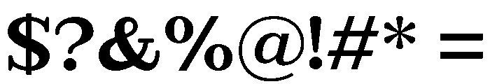 Extinguish Extra Bold Font OTHER CHARS