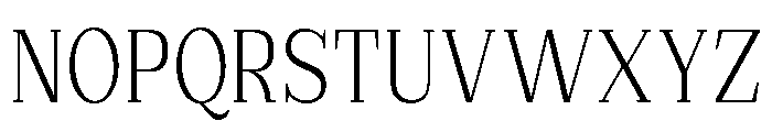Extinguish Light Condensed Font UPPERCASE