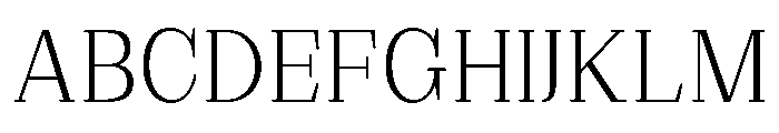 Extinguish Light Semi Condensed Font UPPERCASE