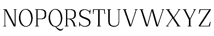 Extinguish Light Semi Condensed Font UPPERCASE