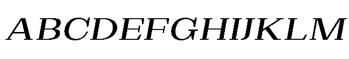 Extinguish Med Exp Slant Font UPPERCASE