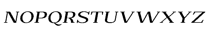 Extinguish Med Exp Slant Font UPPERCASE