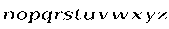 Extinguish Med Exp Slant Font LOWERCASE