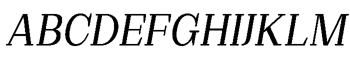 Extinguish Med SemiCond Slant Font UPPERCASE