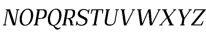 Extinguish Med SemiCond Slant Font UPPERCASE