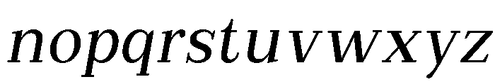 Extinguish Med SemiCond Slant Font LOWERCASE