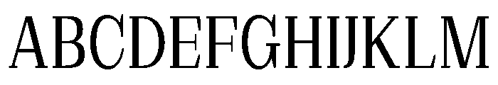 Extinguish Medium Condensed Font UPPERCASE