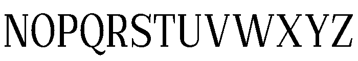 Extinguish Medium Condensed Font UPPERCASE