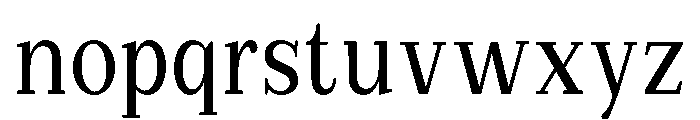 Extinguish Medium Condensed Font LOWERCASE