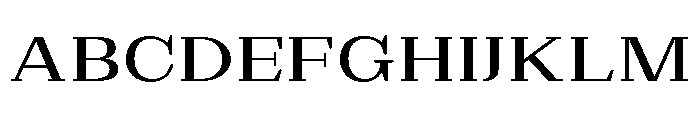 Extinguish Medium Expanded Font UPPERCASE