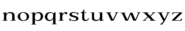 Extinguish Medium Expanded Font LOWERCASE