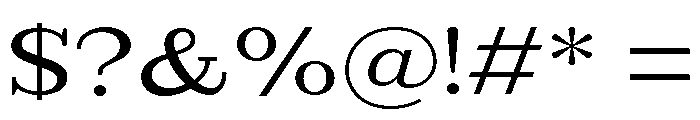 Extinguish Medium Semi Expanded Font OTHER CHARS