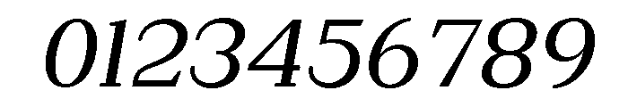 Extinguish Medium Slanted Font OTHER CHARS