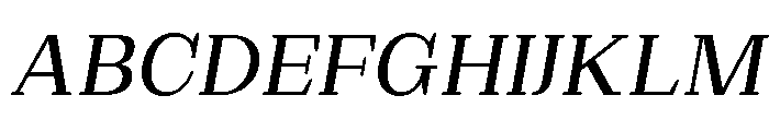 Extinguish Medium Slanted Font UPPERCASE