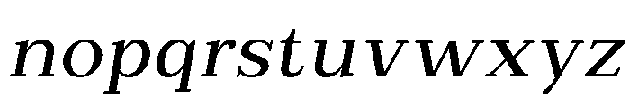 Extinguish Medium Slanted Font LOWERCASE