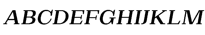 Extinguish SemBd SemExp Slant Font UPPERCASE