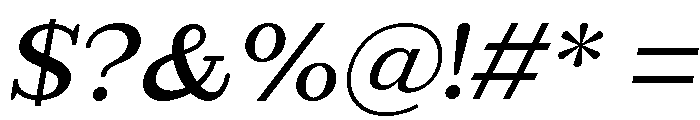 Extinguish Semi Bold Slanted Font OTHER CHARS