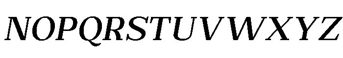 Extinguish Semi Bold Slanted Font UPPERCASE