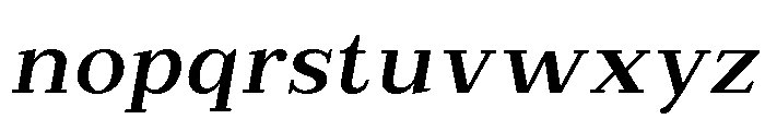 Extinguish Semi Bold Slanted Font LOWERCASE