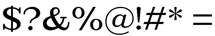 Extinguish Semi Bold Font OTHER CHARS