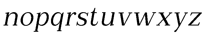 Extinguish SemiCond Slant Font LOWERCASE