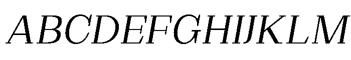 Extinguish Slanted Font UPPERCASE
