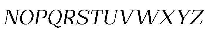 Extinguish Slanted Font UPPERCASE