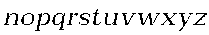 Extinguish Slanted Font LOWERCASE